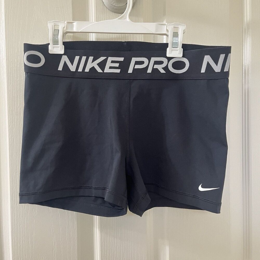 Nike Pro 3" Shorts Black CZ9857-010 Women's Size Large